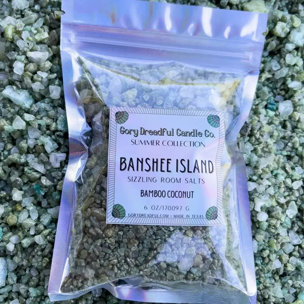 Banshee Island Sizzling Room Salt Crystal Potpourri: Bamboo & Coconut Scent - Picture 1 of 11